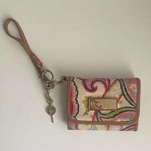 Spartina 449 Monogram mini wallet with key & interchangeable plate Salt Meadow